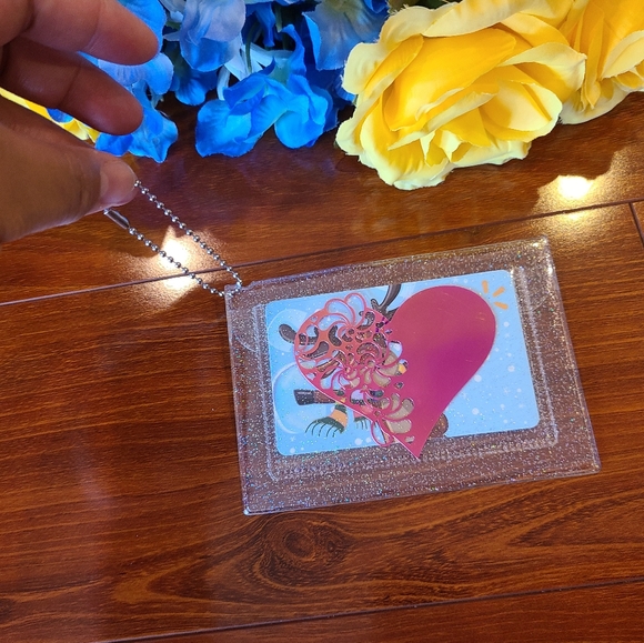 Keychain Wallet- Hearts - Picture 4 of 6